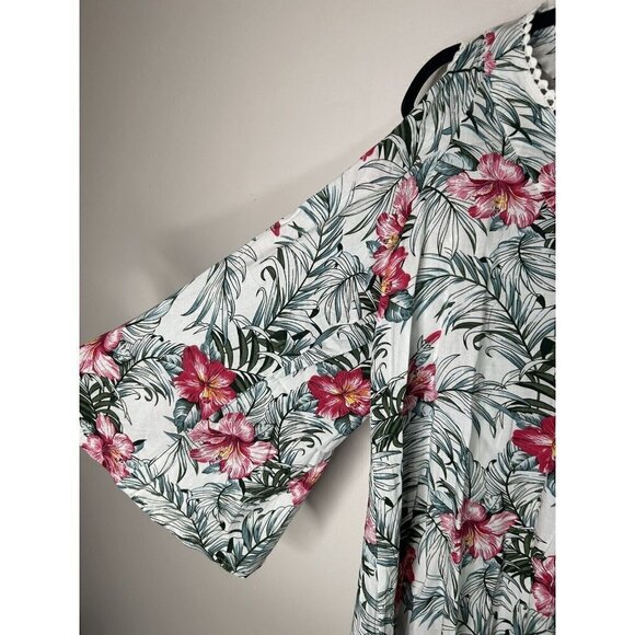 Solitaire Swim Women's Floral Beach Cover Up Dress Pullover Size Small N… - Picture 7 of 16
